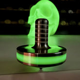 CountyComm - Tip Top Extreme - Tungsten / Titanium / UGM Glow - Spinning Top + Delrin Stand by Maratac®