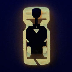 V-BUCKLE 25 Split Bar Black Flap + Pull Tab - GITD Orange