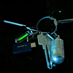CountyComm - Tritium Ember Glow Fob With Glass Breaker - Official NRC License Approved NO: NR-0210-D-101-E