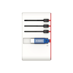 1-World+ 3-Port Travel GaN Charger With Built-in USB-C Cable 70W Gundam