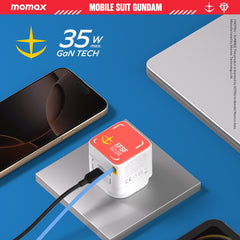 1-Charge+ 1-Port GaN Charger With Built-In USB-C Cable 35W