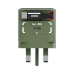 1-Charge+ 1-Port GaN Charger With Built-In USB-C Cable 35W