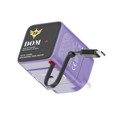 1-Charge+ 1-Port GaN Charger With Built-In USB-C Cable 65W