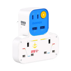 1-Charge Work Flow T-shaped Extension 2 Socket with USB