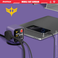 1-Charge Work Flow 3-Outlet GaN Power Cube 25W with USB Ports