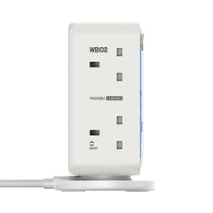 1-Charge Work Flow 6-Outlet GaN Power Tower 35W with USB Ports