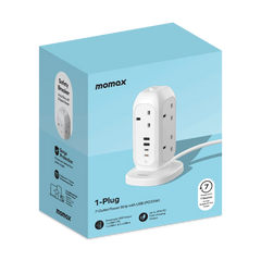 1-Plug 7-Outlet Power Strip With USB (PD 35W)