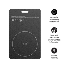 PinCard Rechargeable Find My Locator with UWB