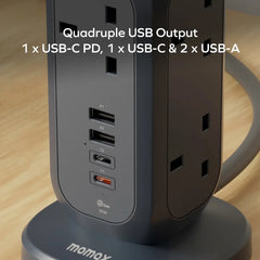 1-Plug 11-Outlet Power Strip With USB (PD 35W)