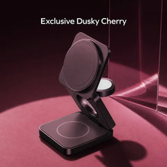 1-Charge Q.Port² Qi2.2 3-in-1 Magnetic Wireless Charging Station