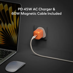 1-Charge Q.Port² Qi2.2 3-in-1 Magnetic Wireless Charging Station