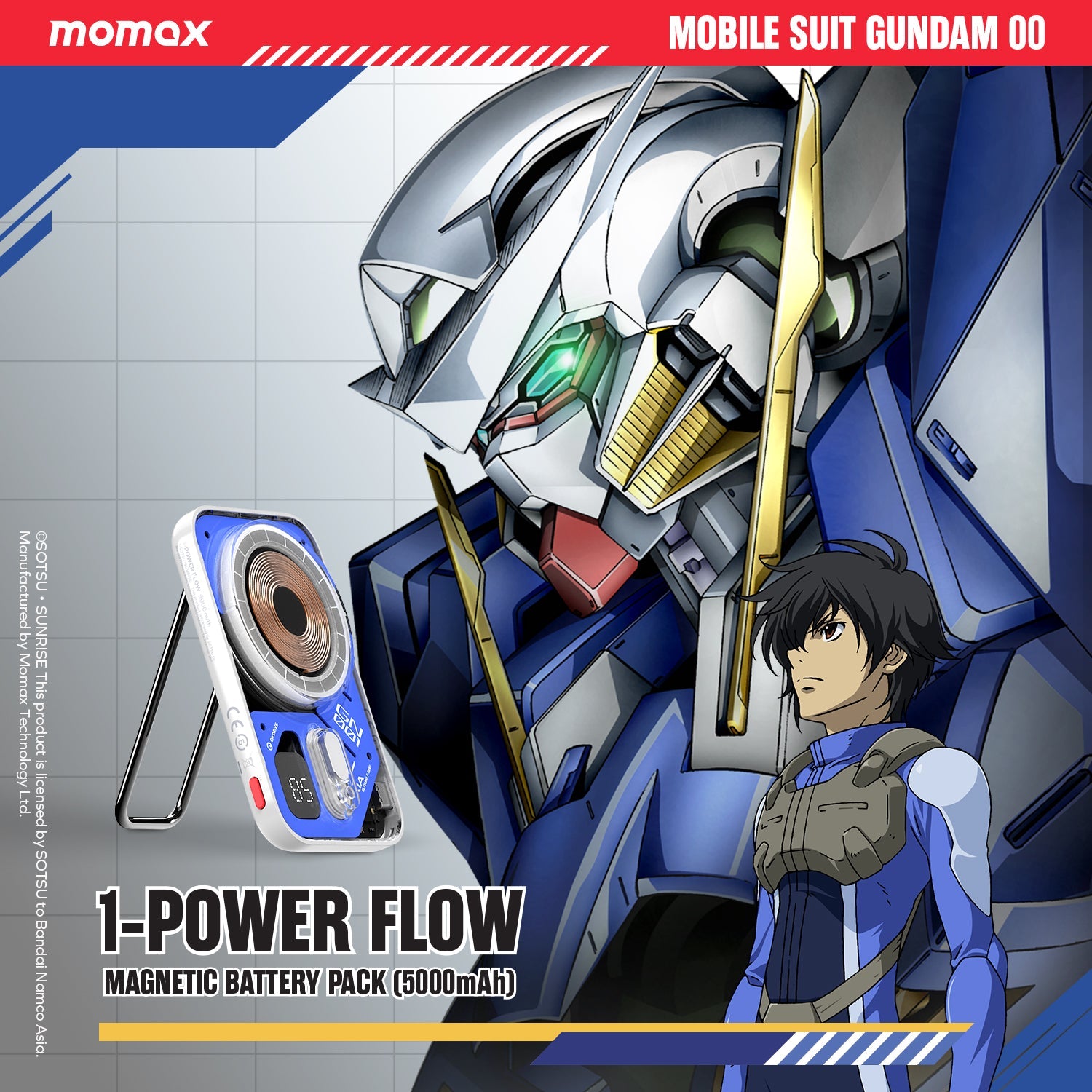 1-Power Flow 5000mAh magnetic power bank