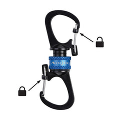 Slidelock® 360º Magnetic Locking Dual Carabiner