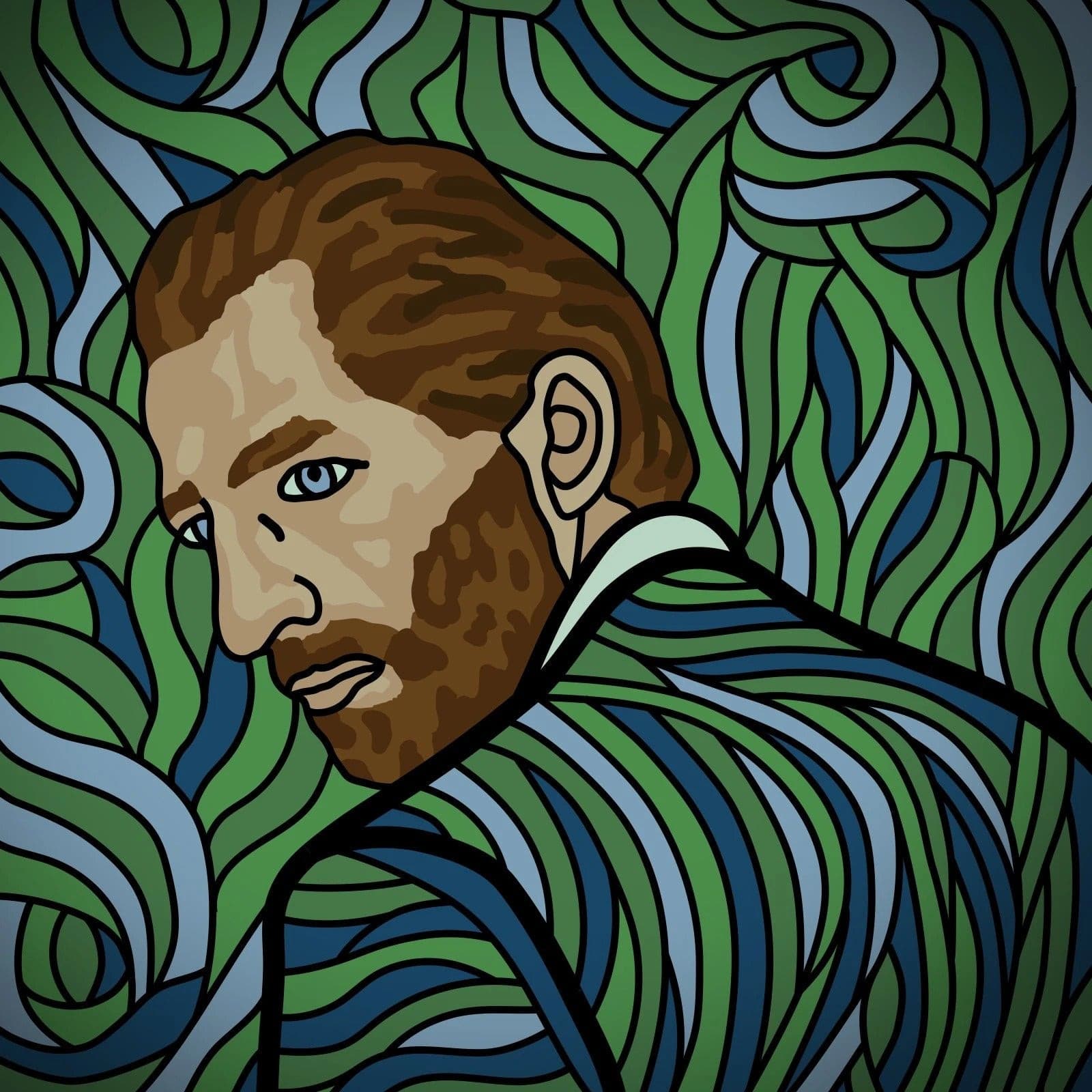 Vincent Van Gogh - Self-Portrait - Revisted Patch MR.X Label Patch Suburban.